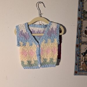 Vintage Handmade Baby Vest